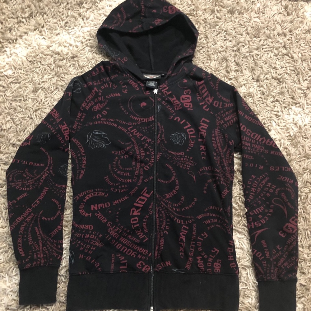 Harley Davidson XS Women’s Zip up Sweatshirt